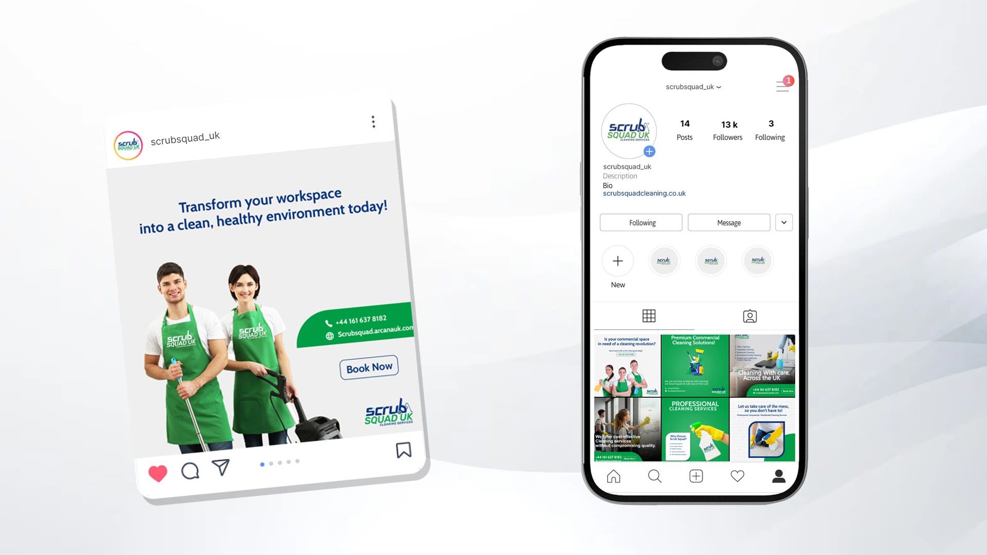 My Digital Solutions creates bespoke branding for Scrub Squad UK