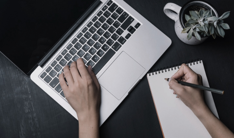 My Digital Solutions – The Global Tech Hub® UK: Content writing graphic symbolizing professional blog writing, SEO content creation, website copywriting, branded storytelling, and high-quality digital content services to boost visibility and audience engagement for businesses.