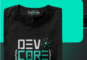 DevCoreLabs® branded team uniform created for marketing and promotional use, designed by DevCoreLabs® – a SaaS and SaaP development team, and sister brand of My Digital Solutions – The Global Tech Hub®, both part of The MDS Group Global Ltd, at MediaCityUK, Salford, Greater Manchester, UK. The uniform showcases a professional visual identity and consistent brand image used for events, campaigns, and client-facing presentations.
