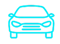Car icon illustrating convenient road access and parking options for visitors travelling to My Digital Solutions – The Global Tech Hub®, part of The MDS Group Global Ltd, located in MediaCityUK, Salford, Greater Manchester, UK, via M602 and major city routes.