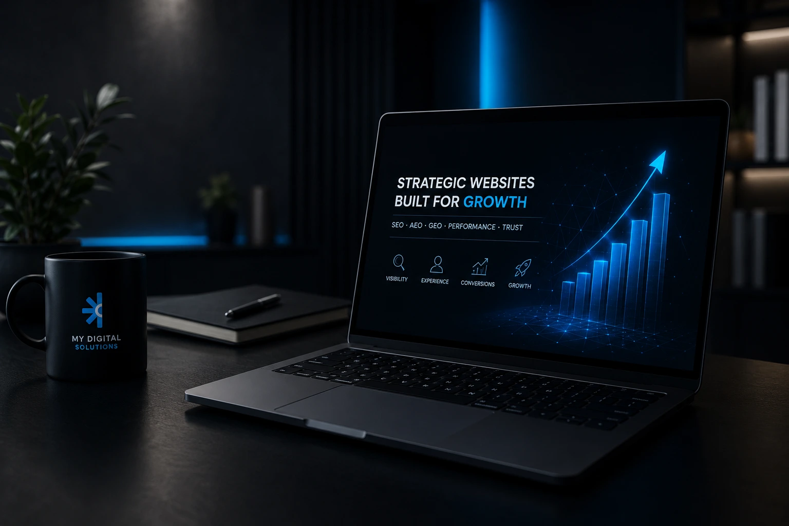 AI website builders compared with professional web development for SEO, AEO, GEO, user experience and long-term business growth